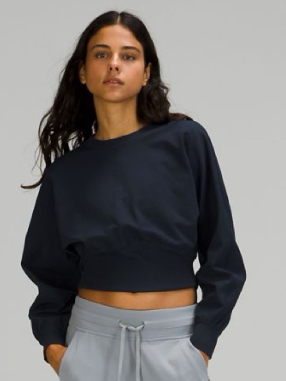 Lululemon LA Ribbed Waist Long Sleeve Shirt - Dark Navy
